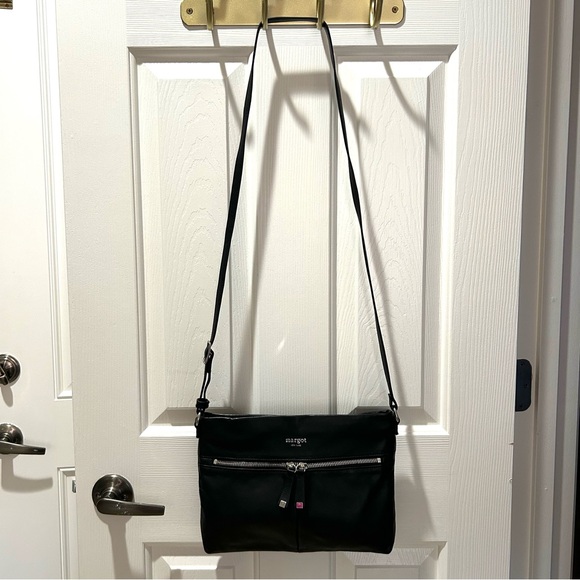 Like New Margot Black Leather Crossbody used a few times. Perfect size & cond. - Picture 7 of 10